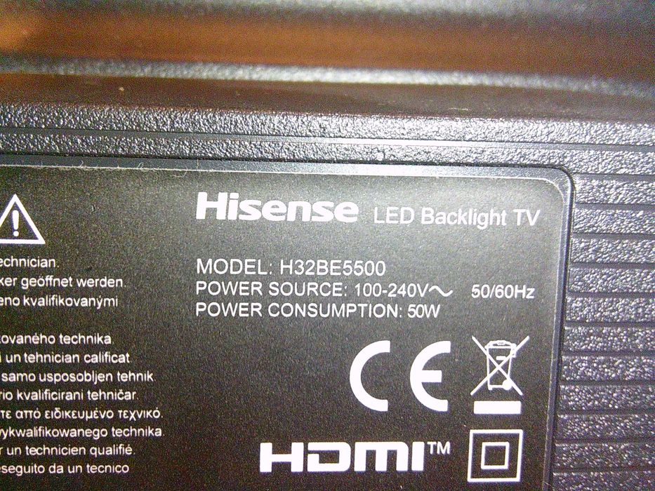Hisense 32 cale, smart,dvb-t2, hdmi,usb zbita matryca, można oglądać.