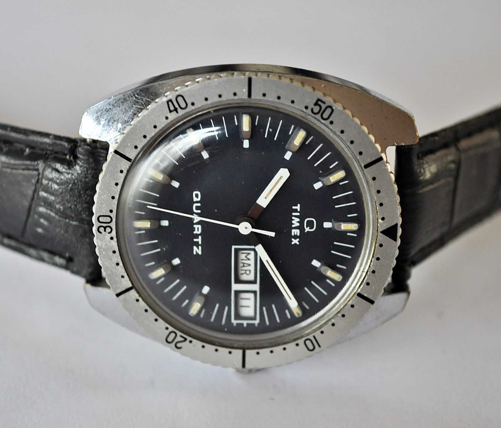 Ładny Timex Quartz,  2 x Data