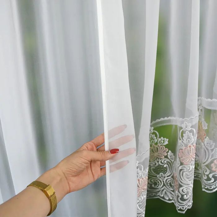 Elegancki komplet firan do okna i drzwi balkonowych