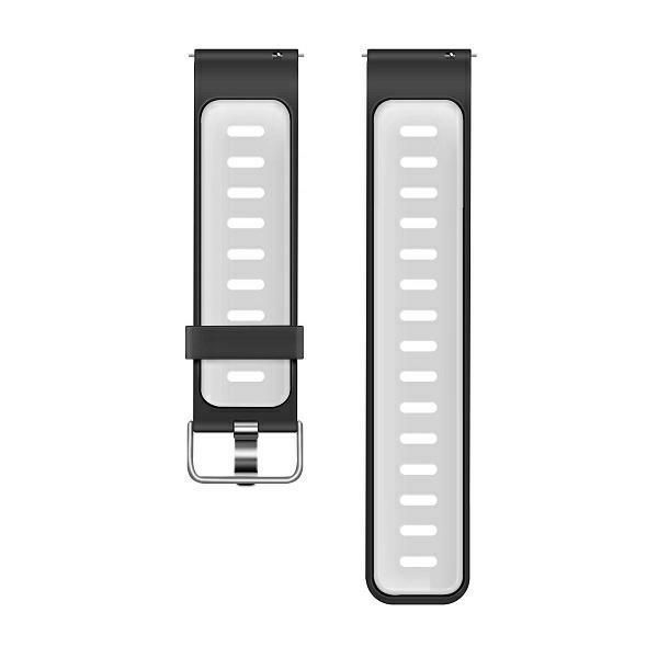 Beline pasek Watch 22mm Double ColorSilicone czarno-biały black/whit