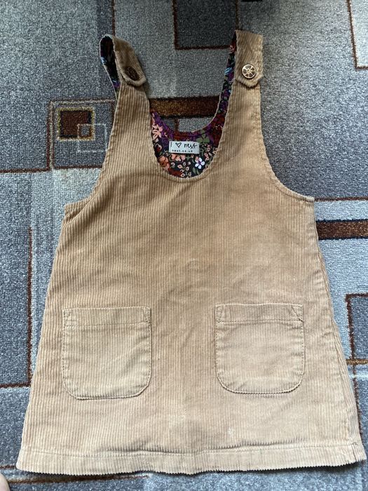 Вельветовый сарафан на подкладке Next, 3-4 года