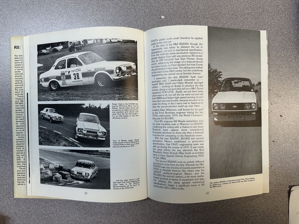 Livro Ford Escort RS