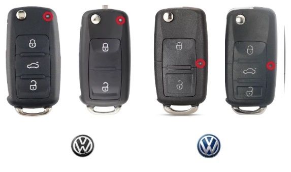 Carcaça chave volkswagen 2 ou 3 botões