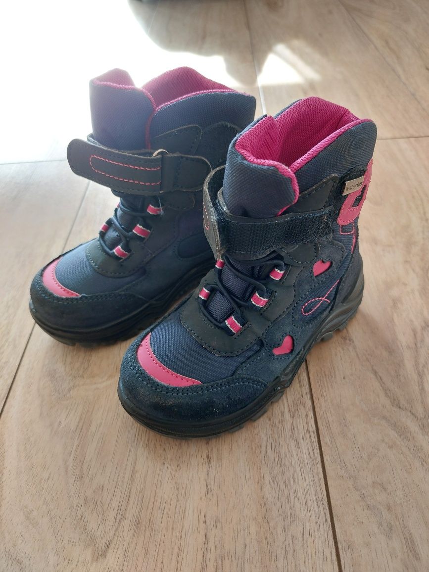 Buty zimowe Twisty jak nowe granatowe r. 25 za kostkę