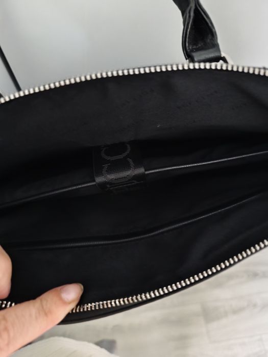 Czarna aktówka torba na laptopa nowa Puccini