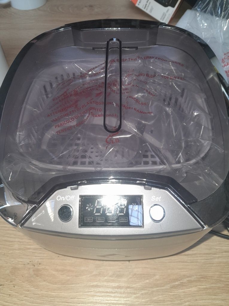 Myjka Ultradźwiękowa srebrna cd-7920 Poj. 0,85 L 55w