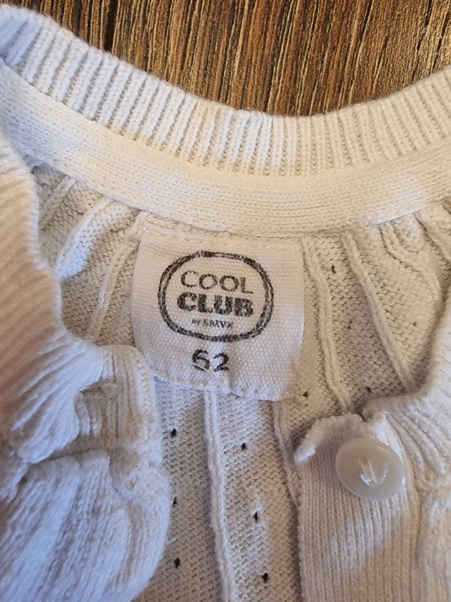 Bolerko sweterek biały cool club 62