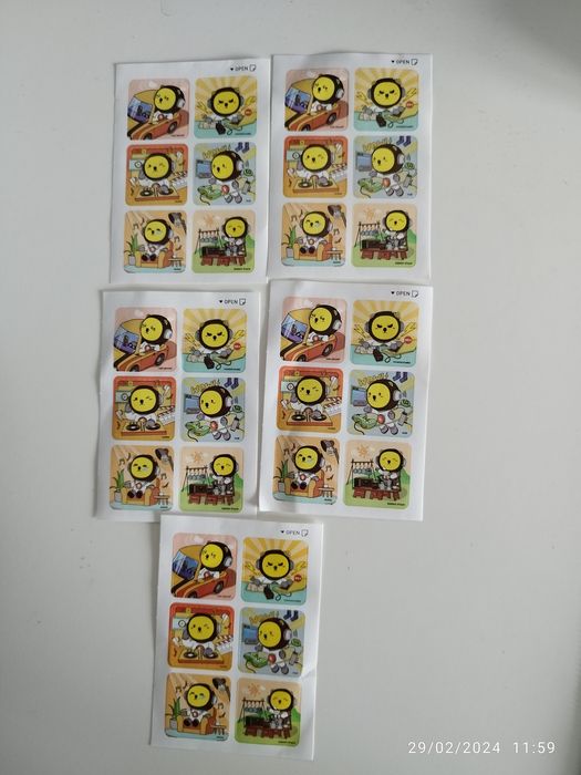 30 Naklejki na laptop telefon zeszyt scrapbook walizka zabawka kolekcj