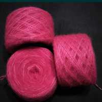 150 g Мохер рожевий, пряжа для вязання