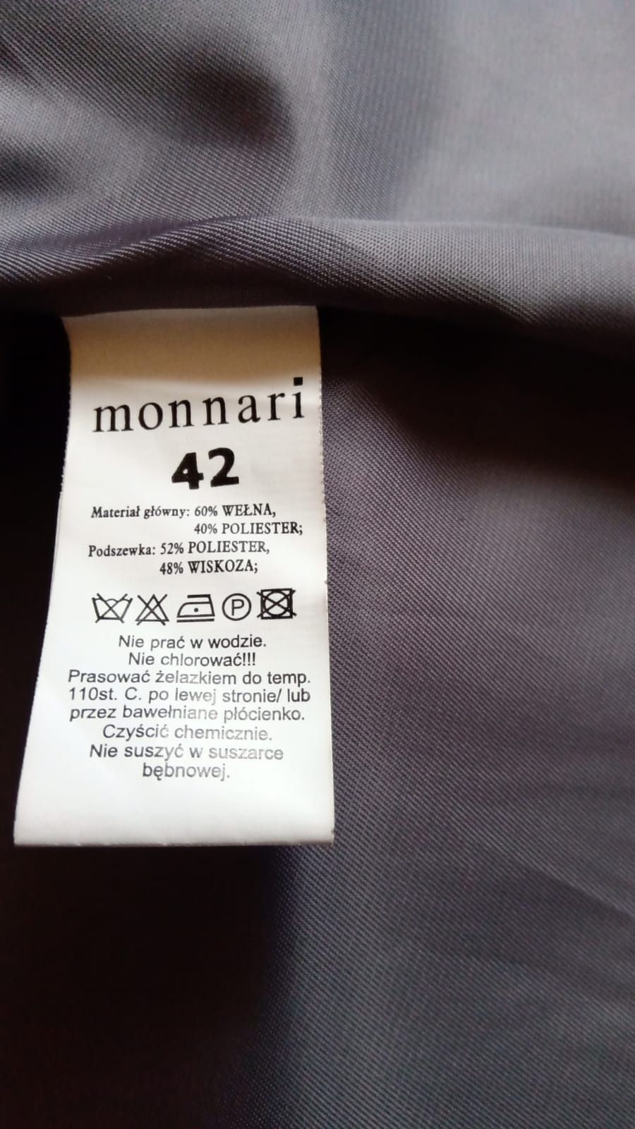 Płaszcz Monnari 42 wełna