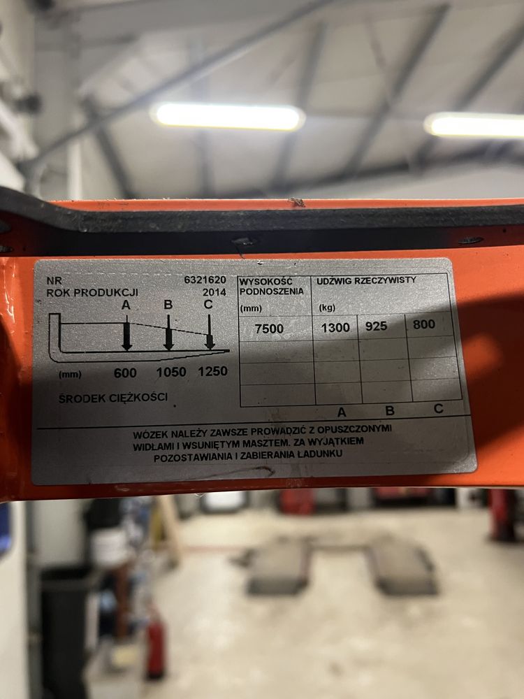 Wózek wysokiego składowania Toyota BT RRE160