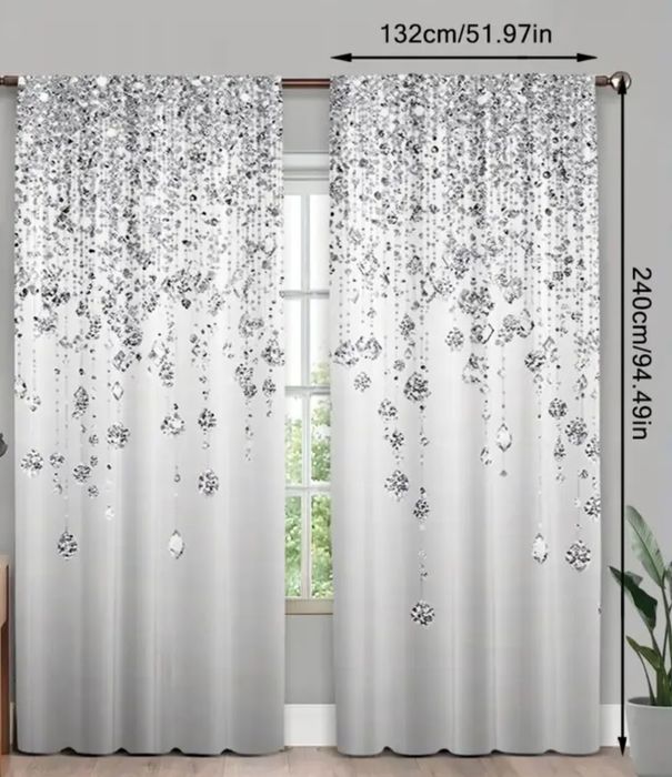 Komplet 2 sztuki zasłonka