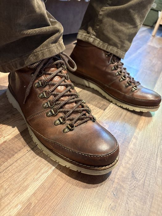 Buty męskie zimowe trapery męskie skórzane