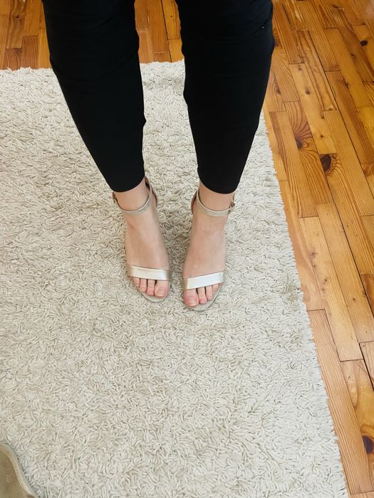 Monnari sandałki srebrne