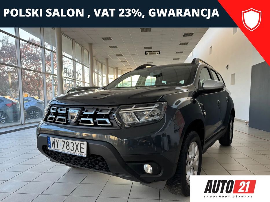 Dacia Duster Salon Polska, 1 Właściciel, LED, Grzane Fotele, VAT 23%, GWARANCJA