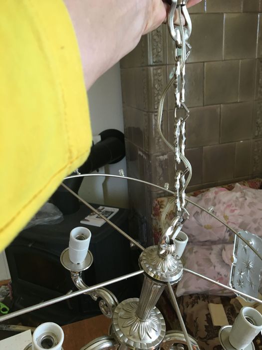 Продам люстру з чеського скла.