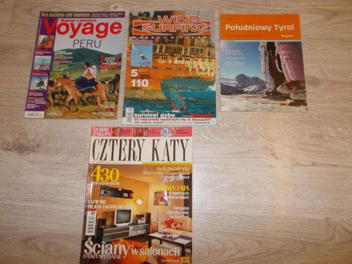 Wind surfing , Yoyage , cztery kąty , południowy Tyrol czasopisma