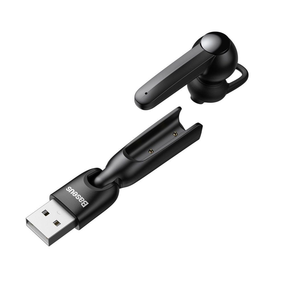 Mini zestaw słuchawkowy A05 Bluetooth 5.0 + stacja dokująca USB czarny