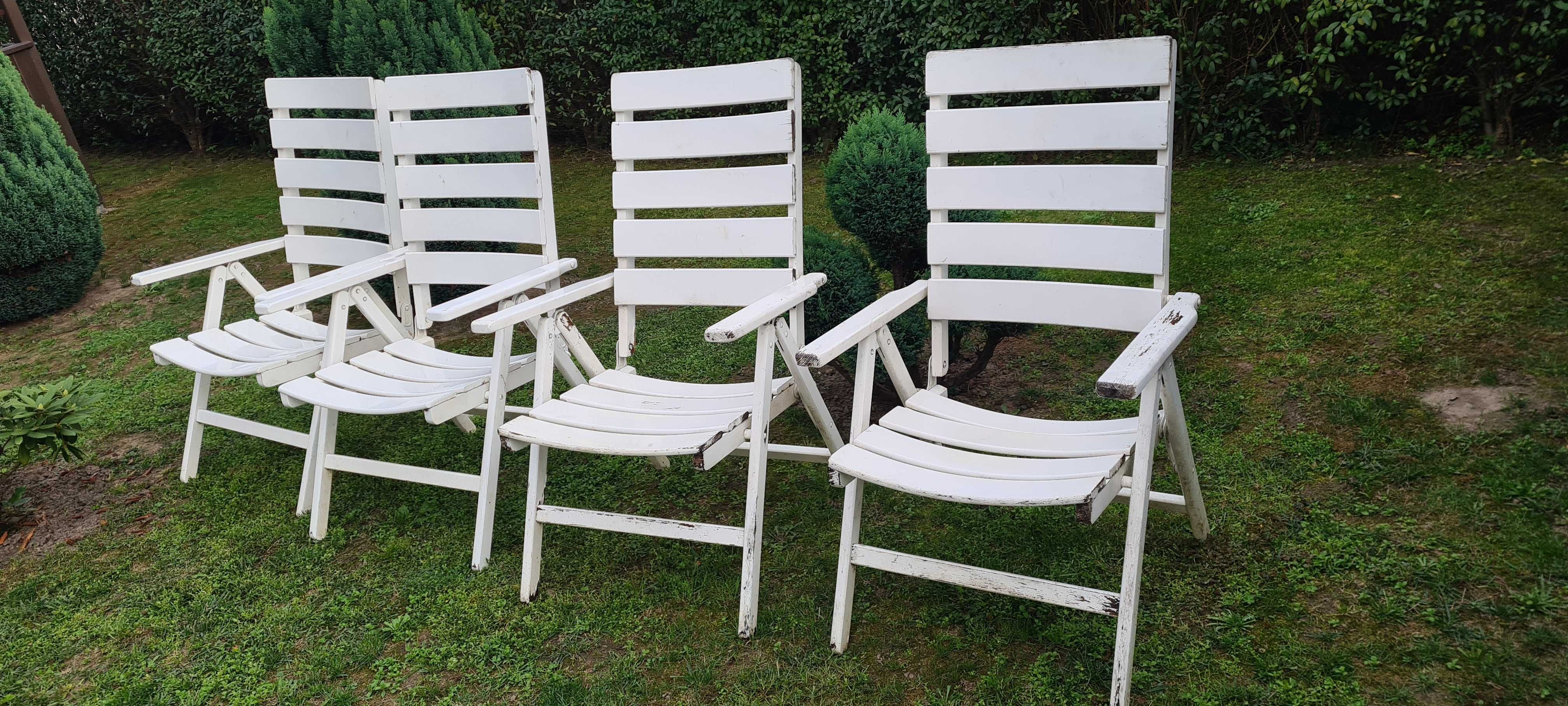 Krzesła ogrodowe drewniane belair fotele regulowane
