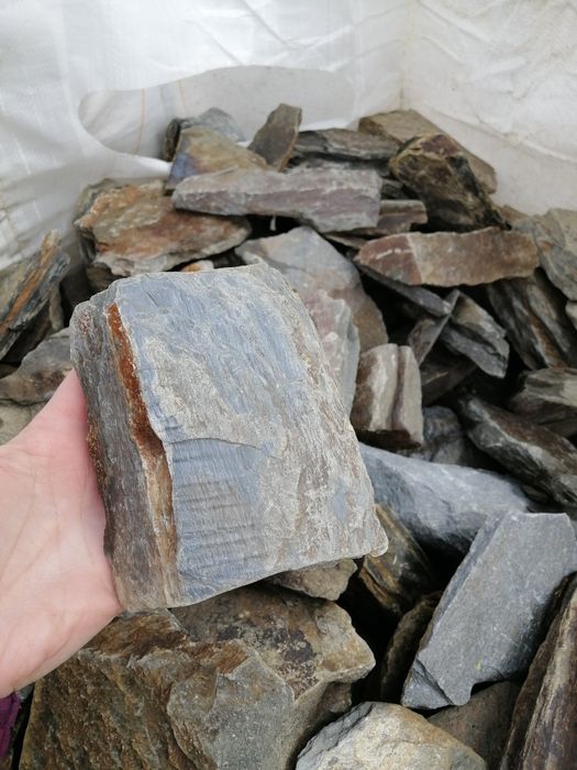 Łupek szarogłazowy kamień naturalny do gabionu na skarpę oczko dostawa