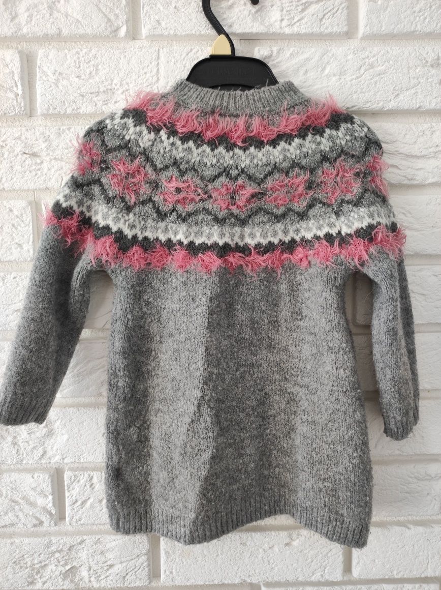 Sweter golf sweterek cieply tunika sukienka