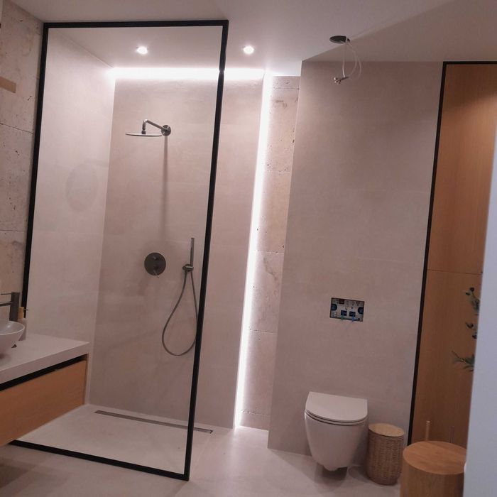 Lustro okragle 100 cm na wymiar montaż