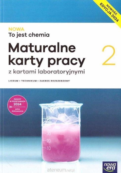 Nowa To jest chemia 2 Karty Pracy + Podręcznik Rozszerzony Edycja 2024