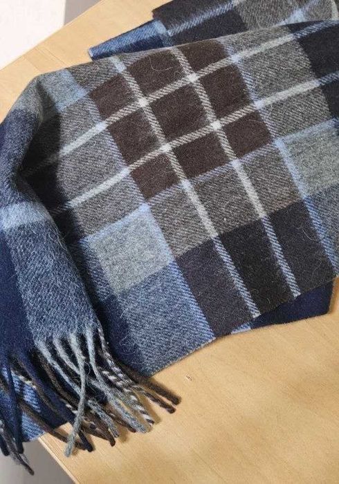 Мужской шарф клетка из 100% шерсти Lake Edge