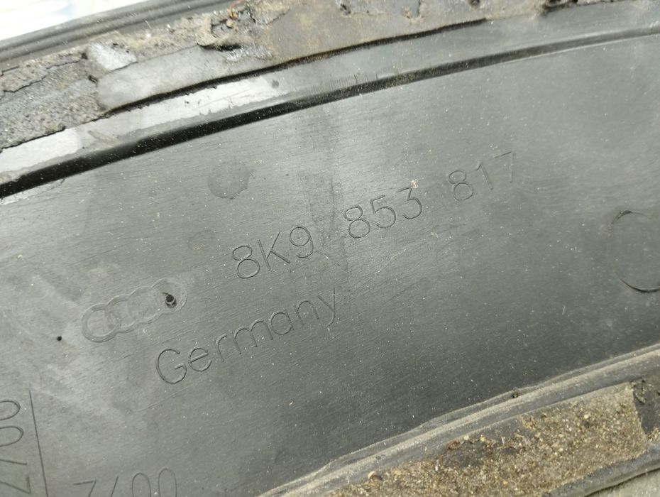 Накладка арки заднего крыла левая 8K98538171RR для Audi A4 B8 Allroad