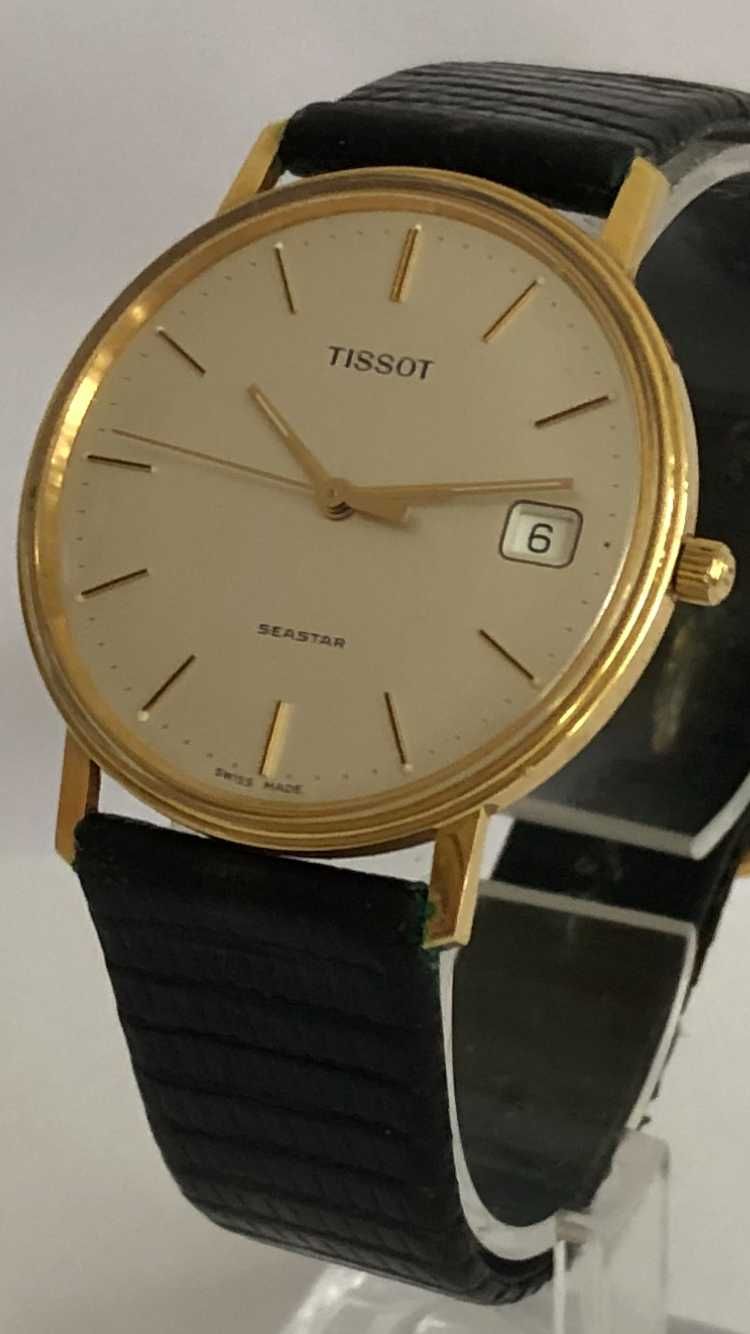 Tissot Seastar, złoty zegarek męski 18K (karat) próba Au 750