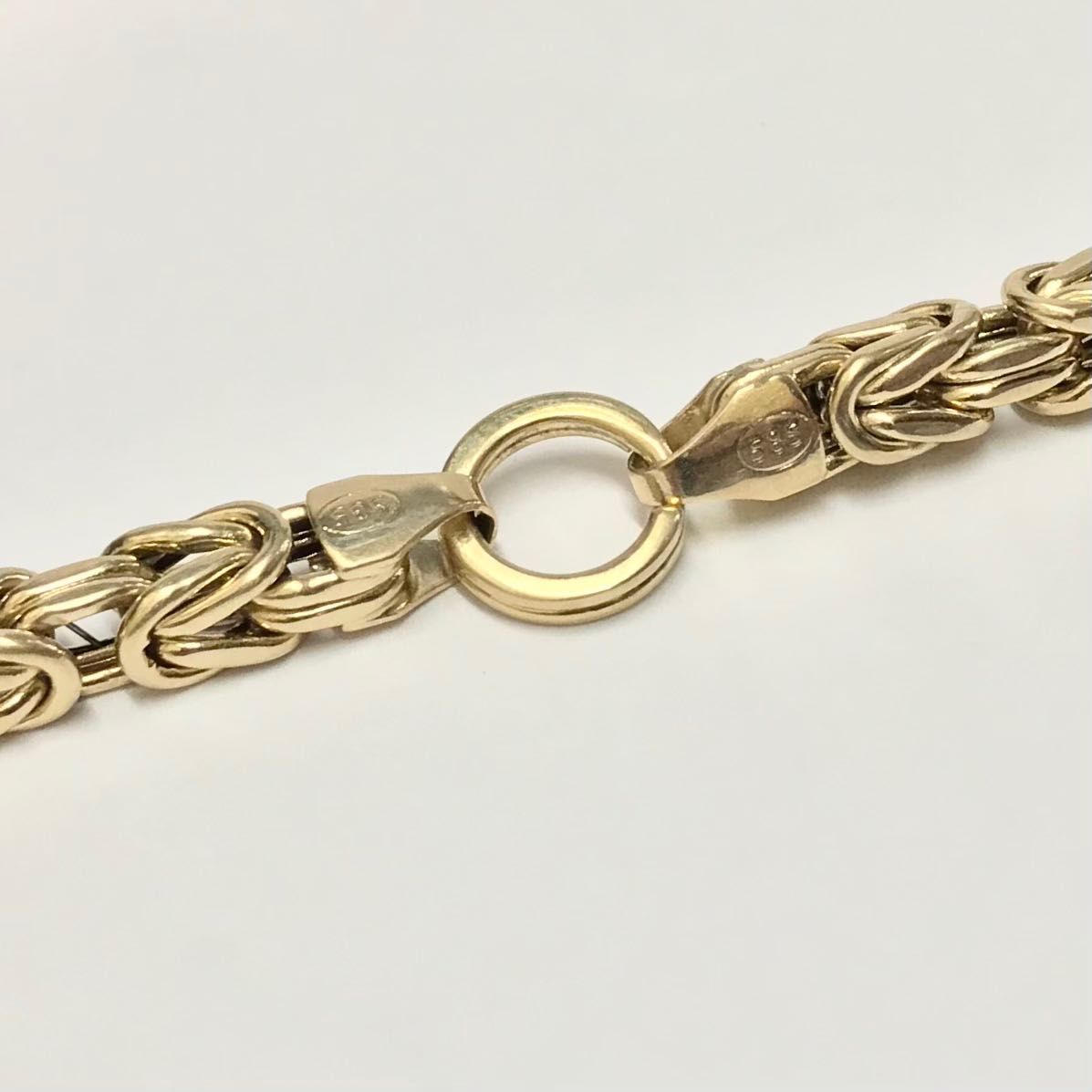 Złoty ŁAŃCUSZEK męski 14K KRÓLEWSKI splot CUD 66cm