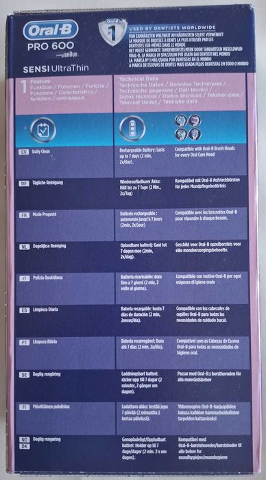 Escova de dentes elétrica nova Oral-B Pro 600 - SALDO