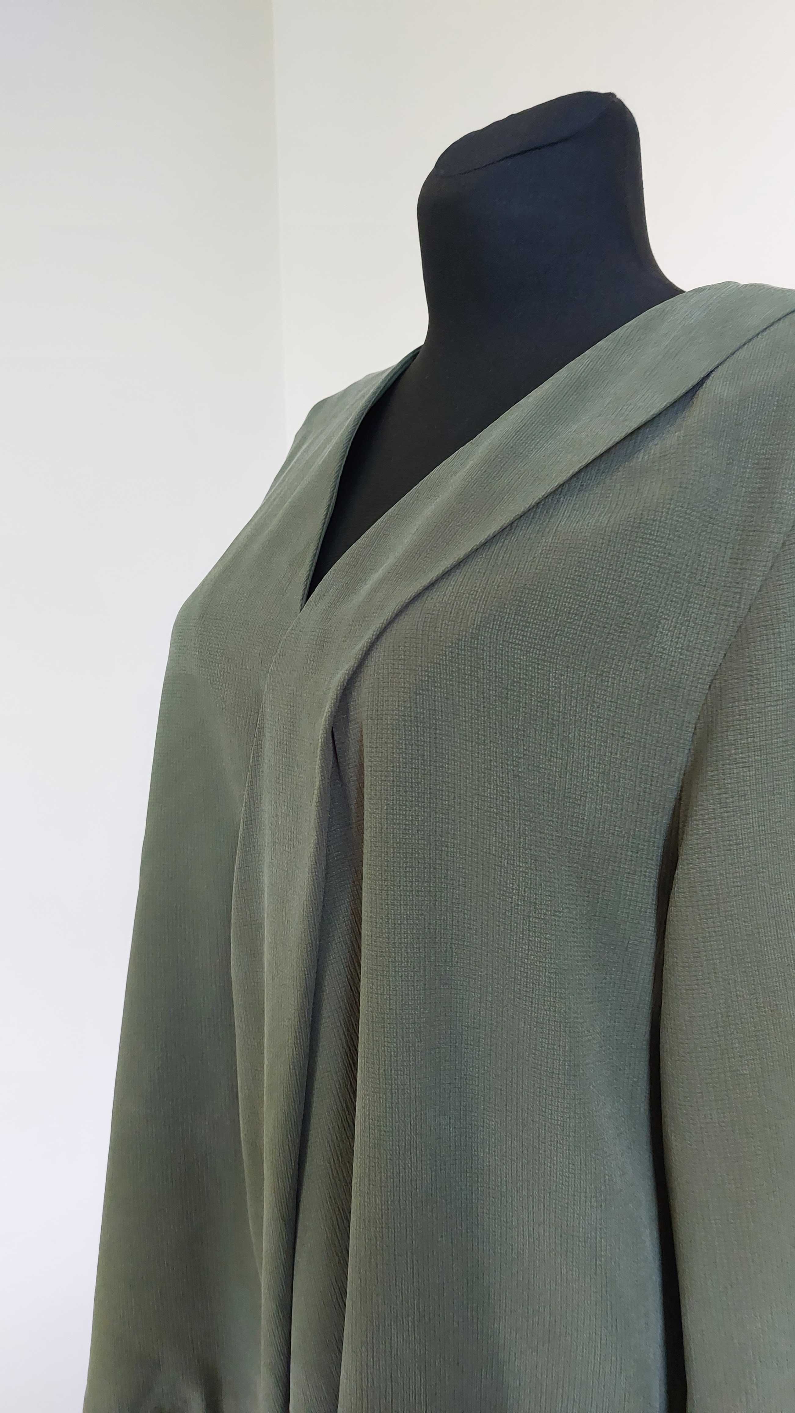 COS oliwkowa bluzka trapezowa minimalistyczna  42 44