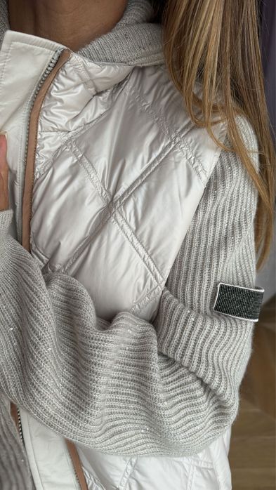 Komplet kamizelka plus sweter Brunello Cucinelli rozm M