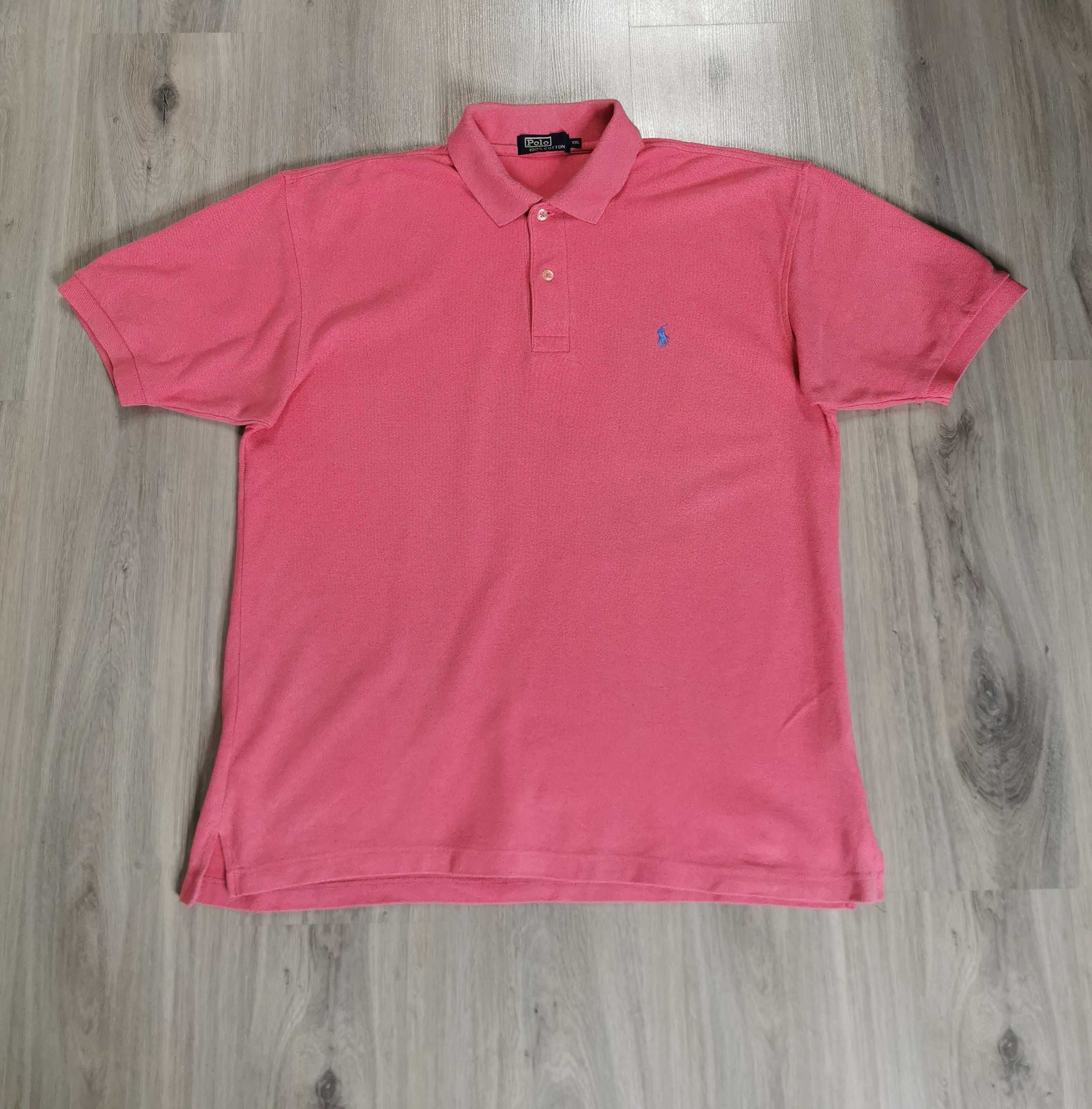 T-shirt Polo Ralph Lauren rozmiar XL/XXL wyszywane logo różowa