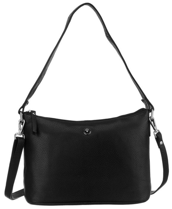 skórzana torebka damska w zestawie z portfelem - peterson