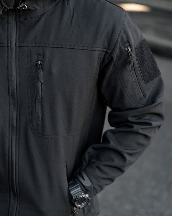 Міська тактична куртка MAXIMUS софтшел black