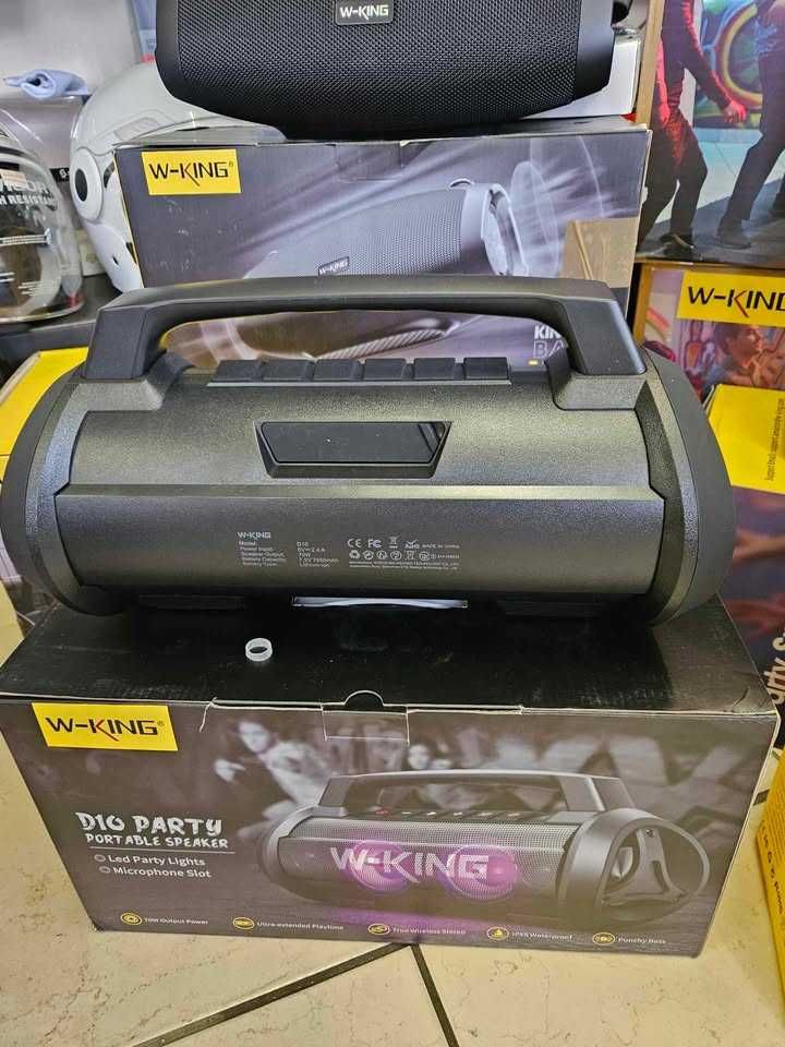 Bezprzewodowy głośnik BLUETOOTH W-KING D10 black powerbank 70 W