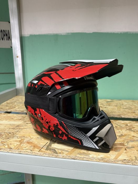 Мотошолом шлем для мотоцикла шолом мотоекіп кросовий єндуро