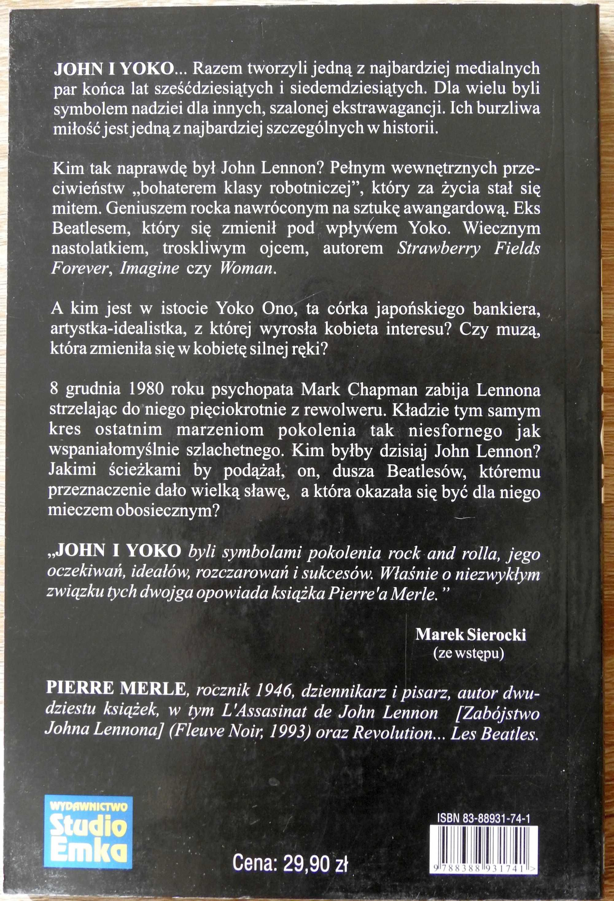John Lennon. Niedokończona ballada Pierre Merle