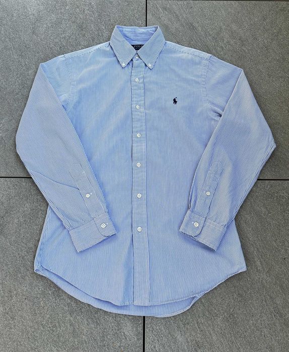 Koszula w paski POLO RALPH LAUREN SLIM Oxford męska r. S