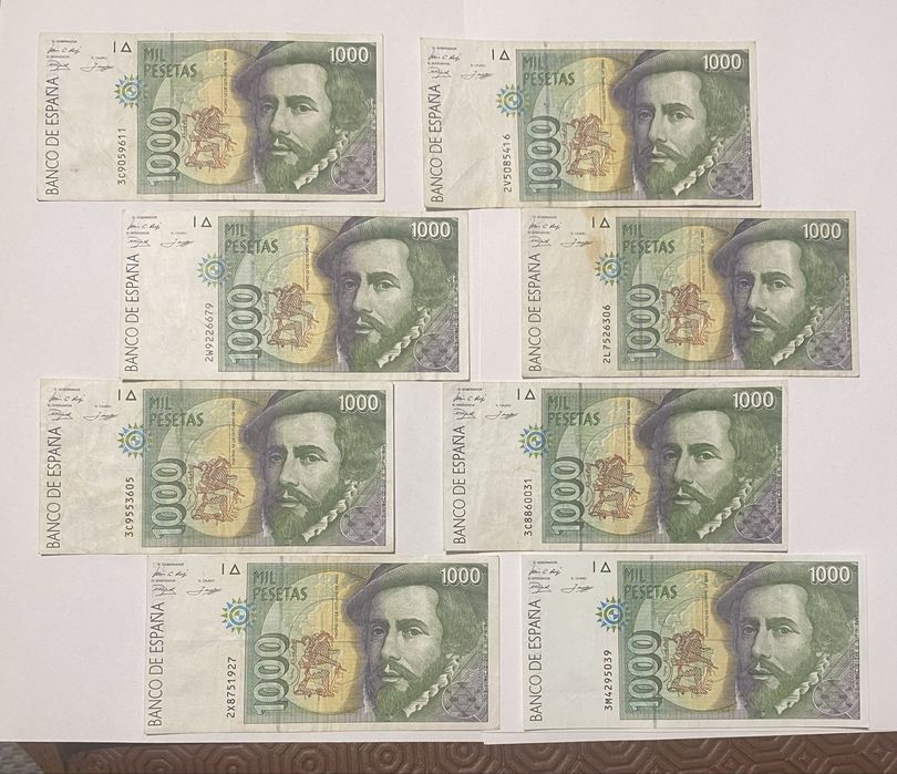 Notas Espanha 1000 Pesetas