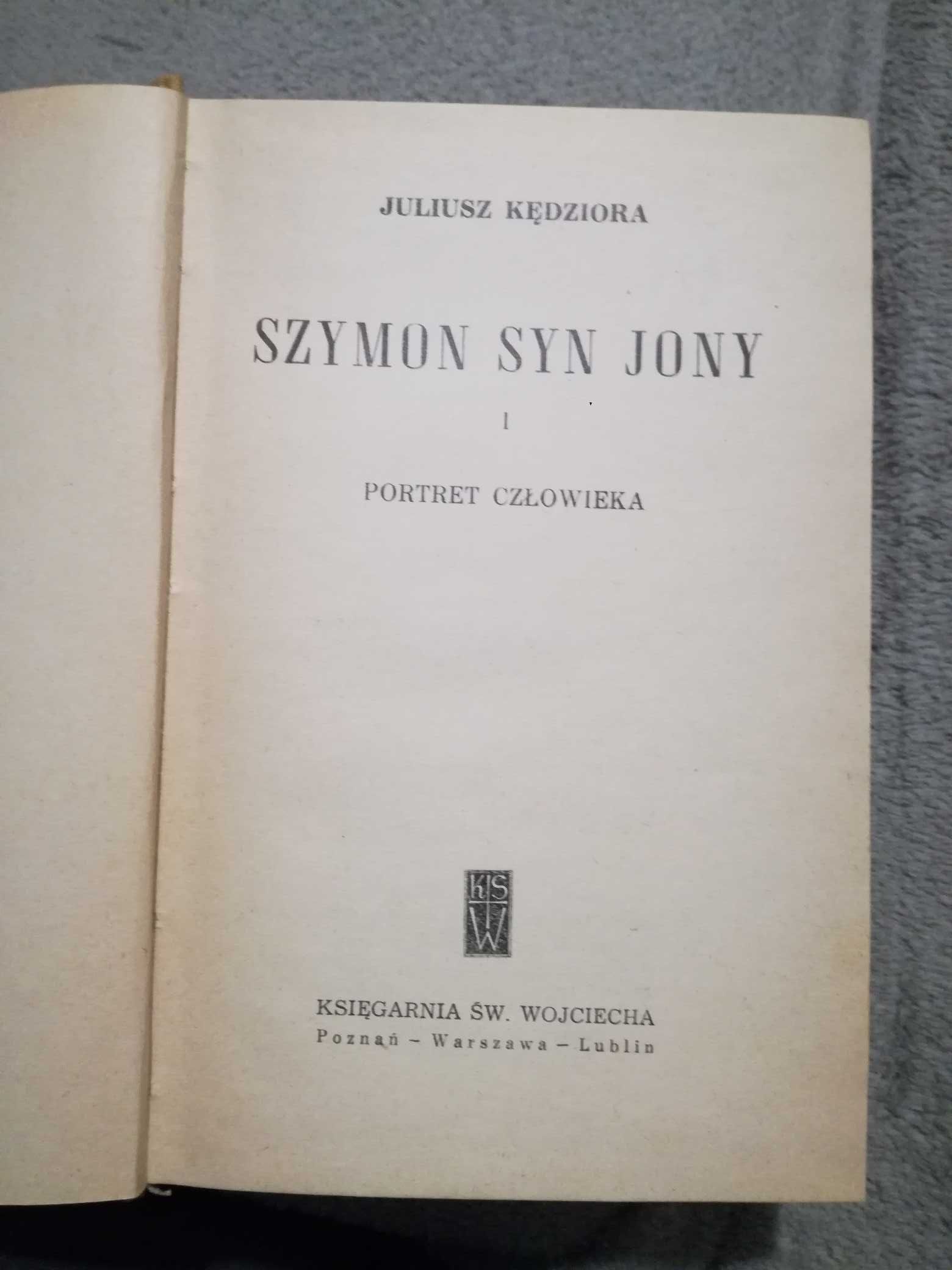 Szymon syn Jony - Juliusz Kędziora