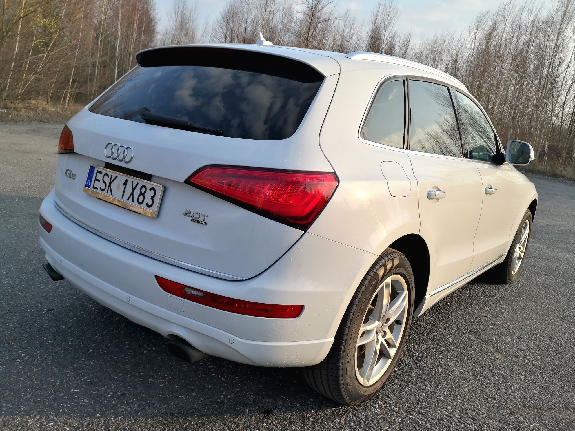 Audi Q5 2015 Quattro 2.0tfsi biała perła Navi Keyless Bang Olufsen