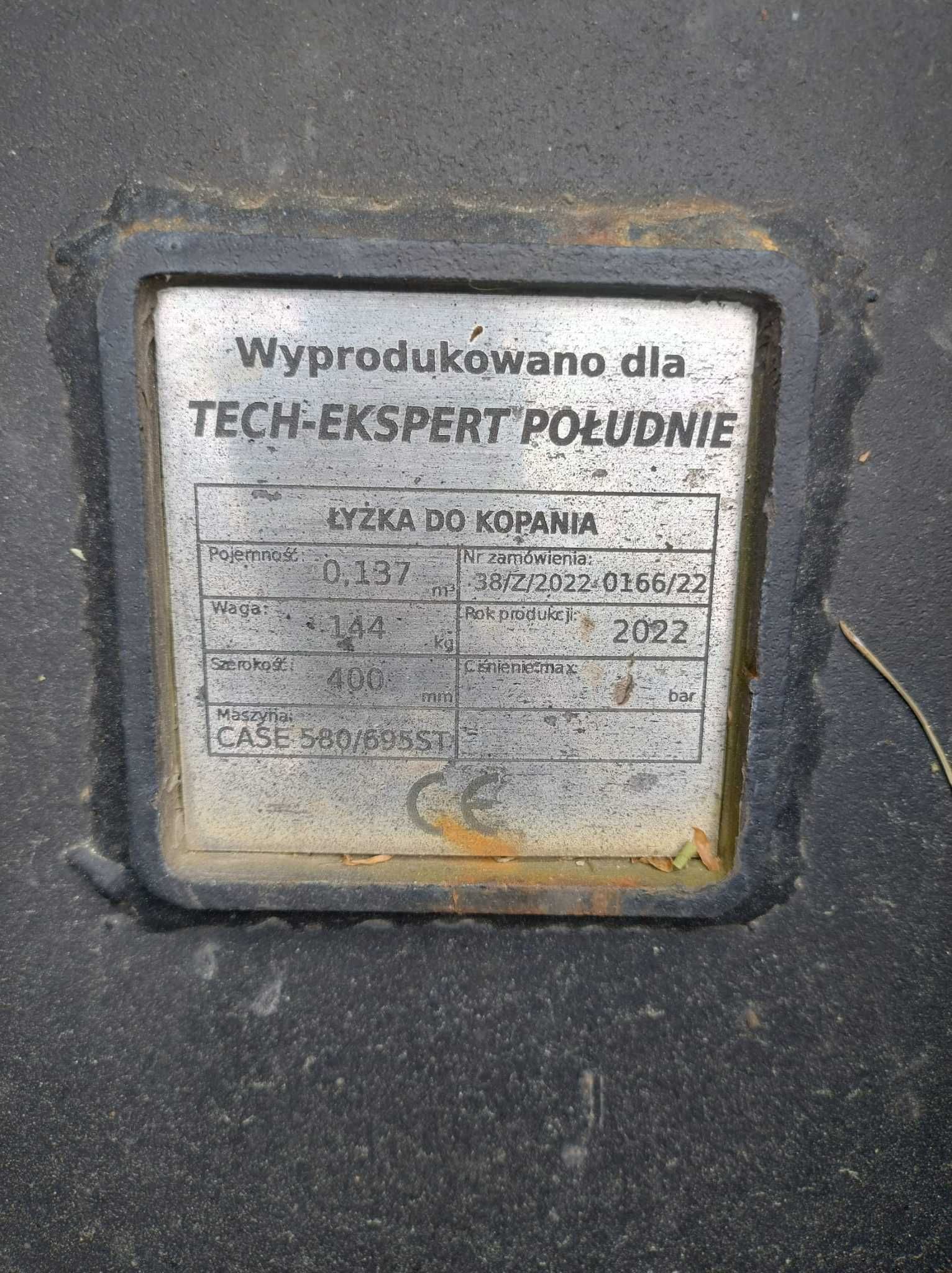 Łyżka Case 580 / 695 ST z 2022 roku