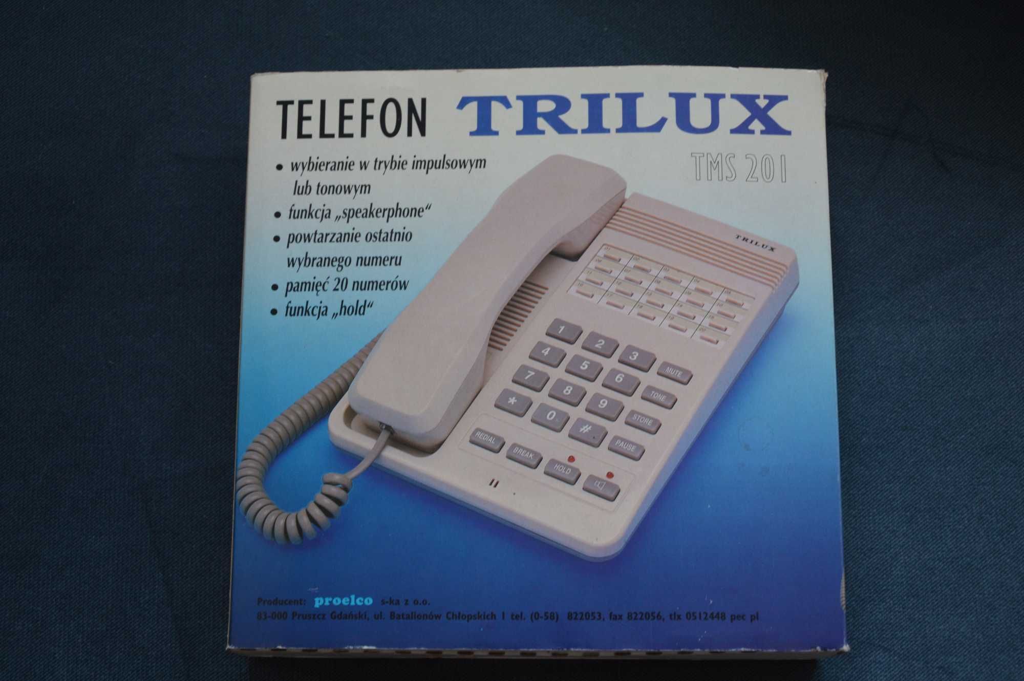 Telefon stacjonarny Trilux TMS201
