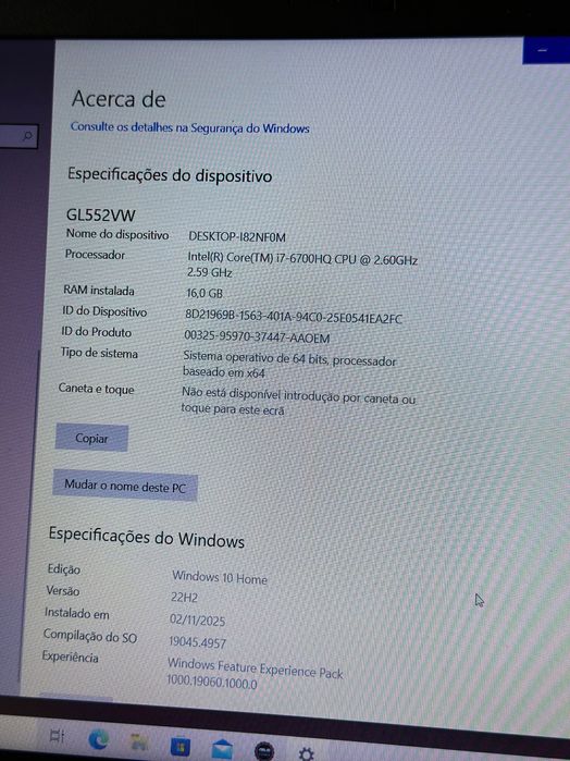 ASUS ROG GL552VW – i7 | 16GB RAM | SSD + HDD | GTX 960M | Gaming