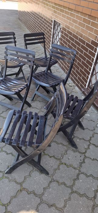 6 szt krzesło ogrodowe składane