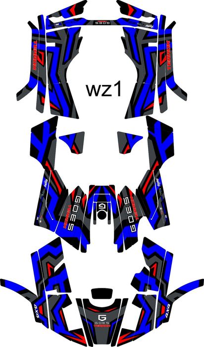 Naklejki GOES 400 - 500 Okleina  CFMOTO