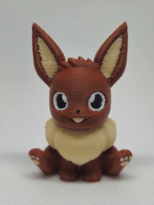 Coleção de miniaturas de Eevees em 3D